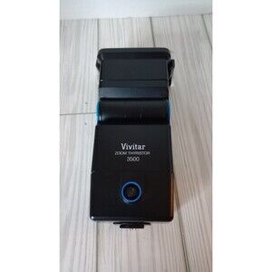 Vivitar Zoom Thyristor 3500 Shoe Mount Flash for Film SLR Digital Cameras WORKS